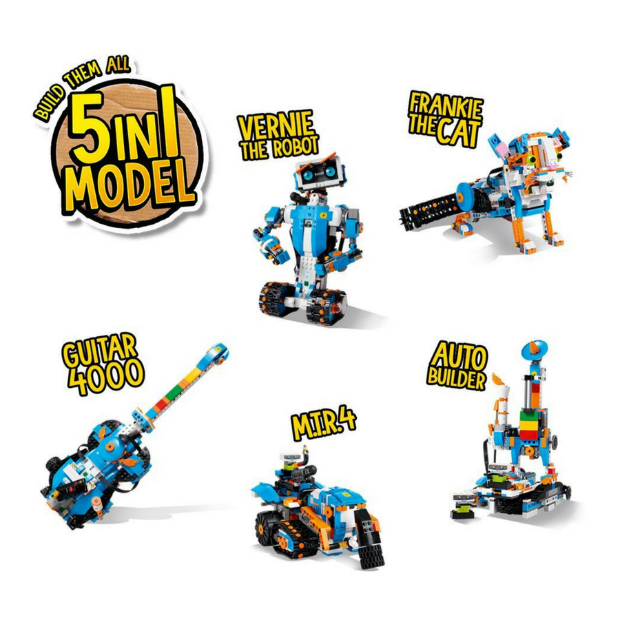 5 models in 1 kit Lego robots boost robot toy robot kit